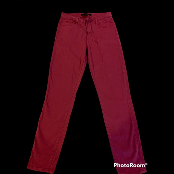 J brand high rise ankle skinny dark pink - Picture 2 of 6